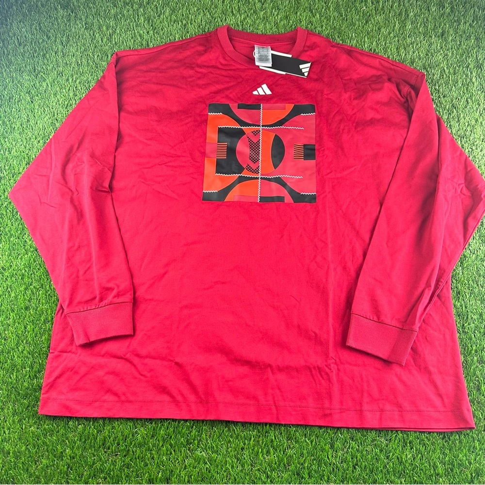 ADIDAS INDIANA HOOSIERS BLACK History Month Key Lock IU LS Shirt MENS Sz XL TEAM
